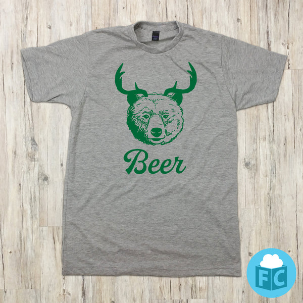 Beer bear sales deer sweatshirt
