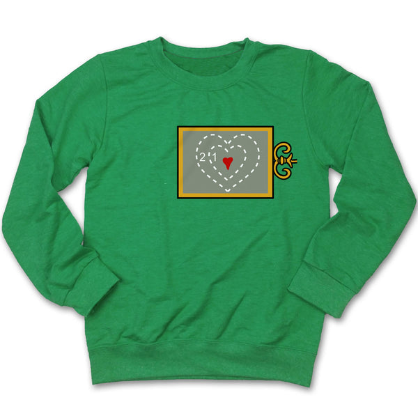 Heart Size X Ray Ugly Christmas Sweatshirt Fluffy Crate fluffycrate