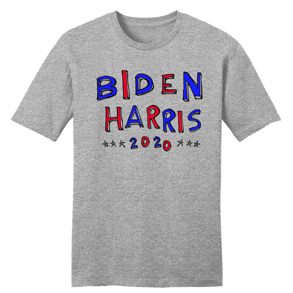 Biden-Harris 2020 Doodle Design Grey T-shirt
