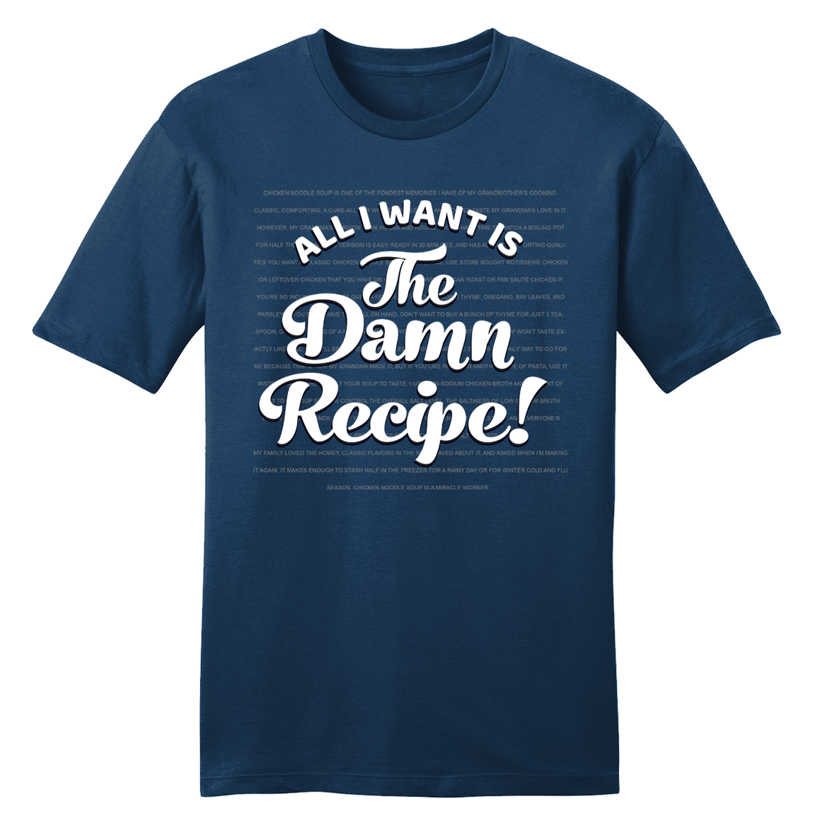 All I Want Is the Damn Recipe
