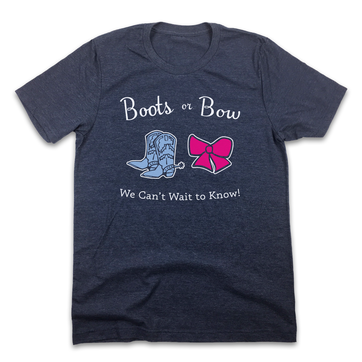 Boots or Bow - Gender Reveal Tee