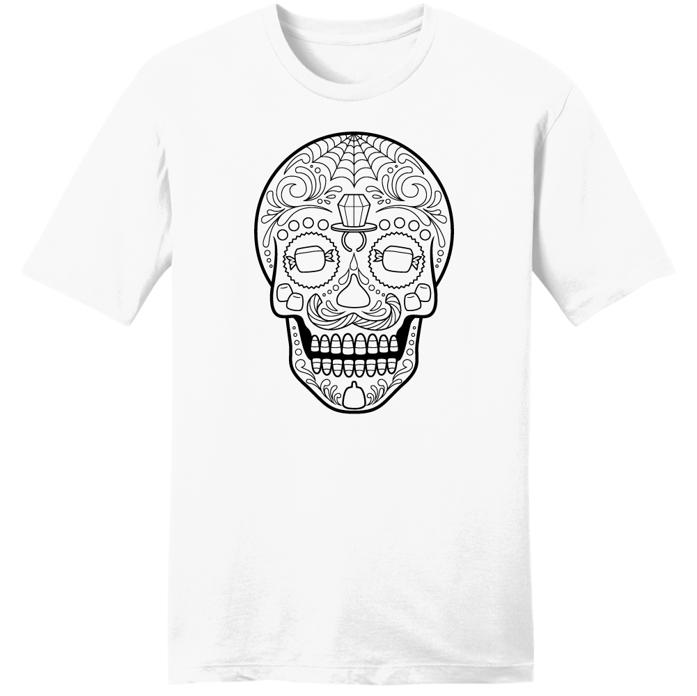 Candy Skull Black and White tee