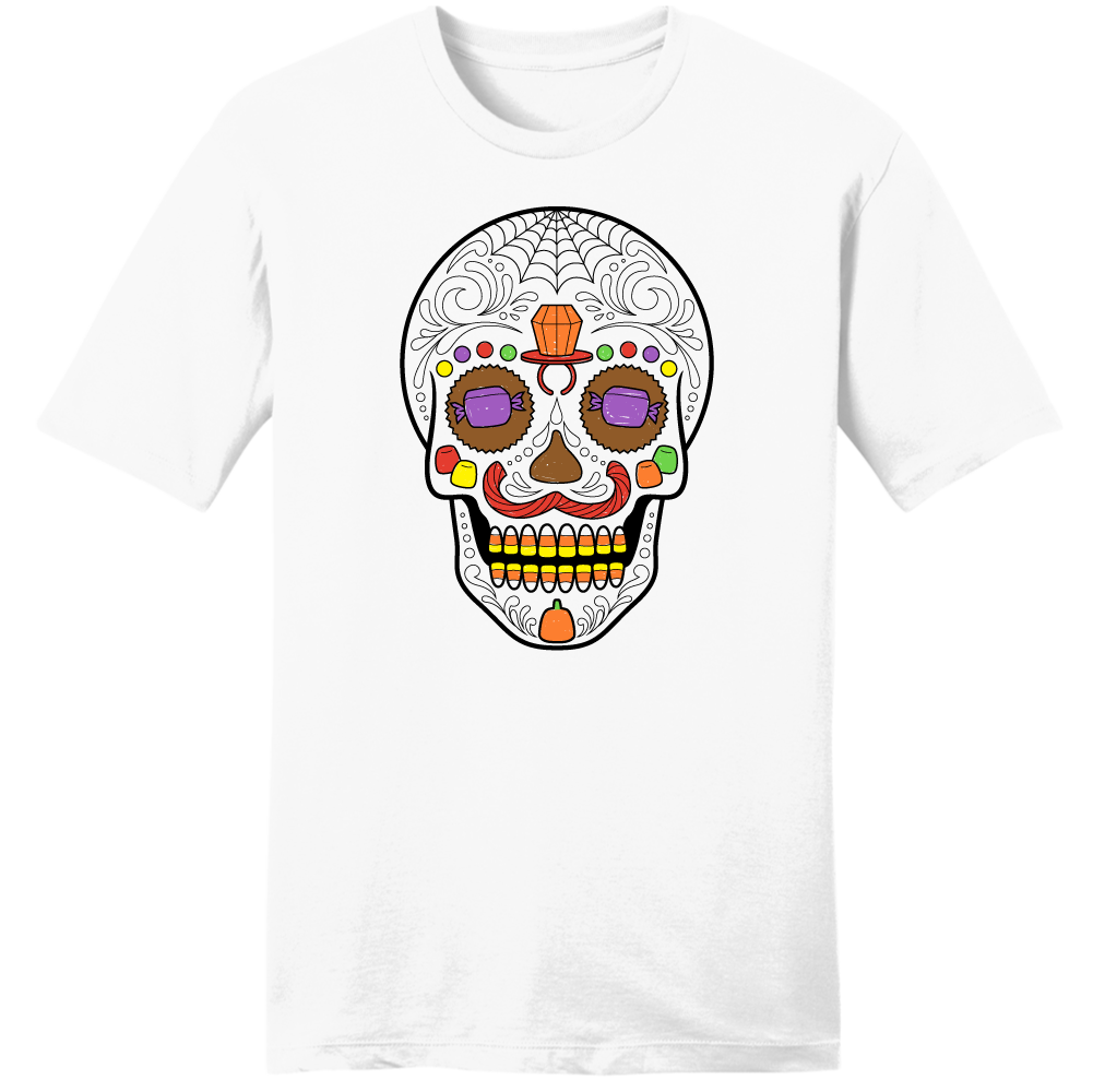 Candy Skull Full Color tee