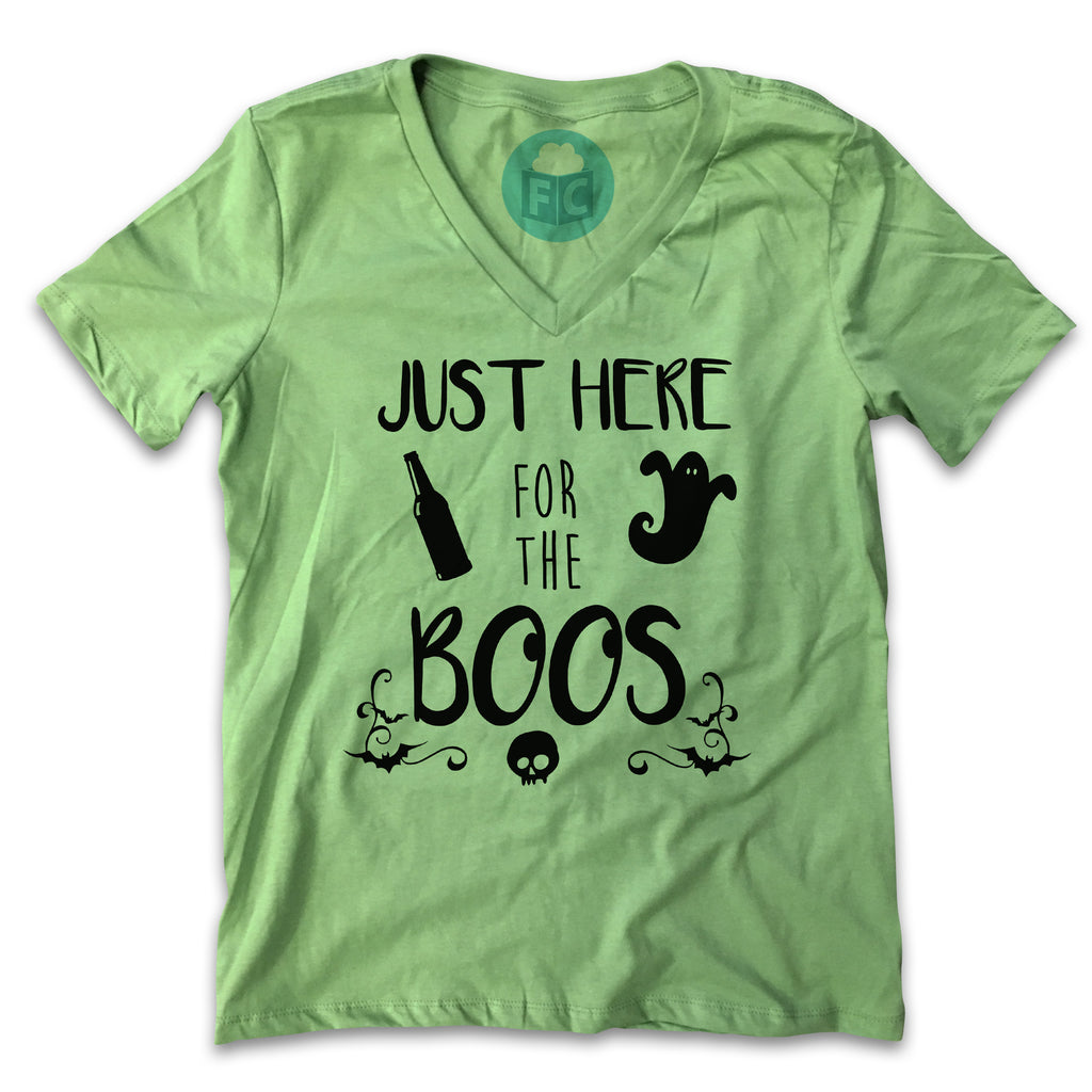 Just Here For The Boos - Women's V-Neck