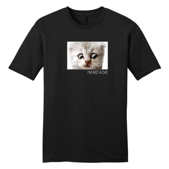 I'm Not a Cat Heather Charcoal tee