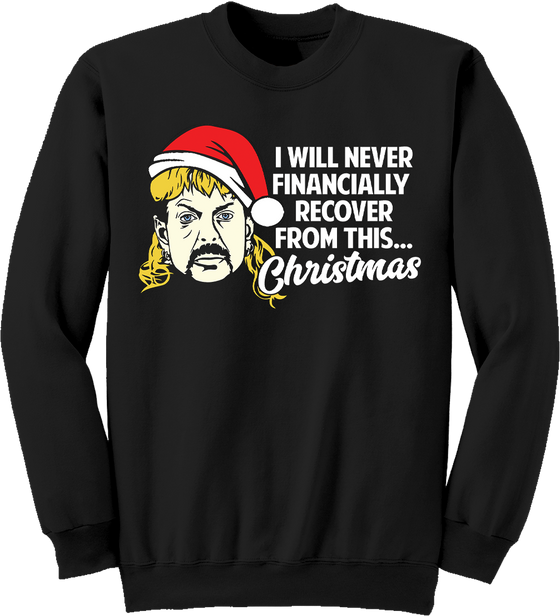 Joe I Will Recover Ugly Christmas Sweatshirt