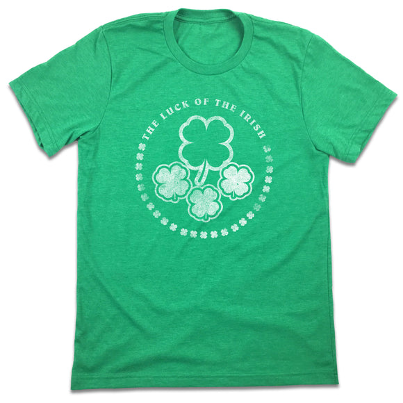 The Luck Of The Irish Shamrock Design T-shirt