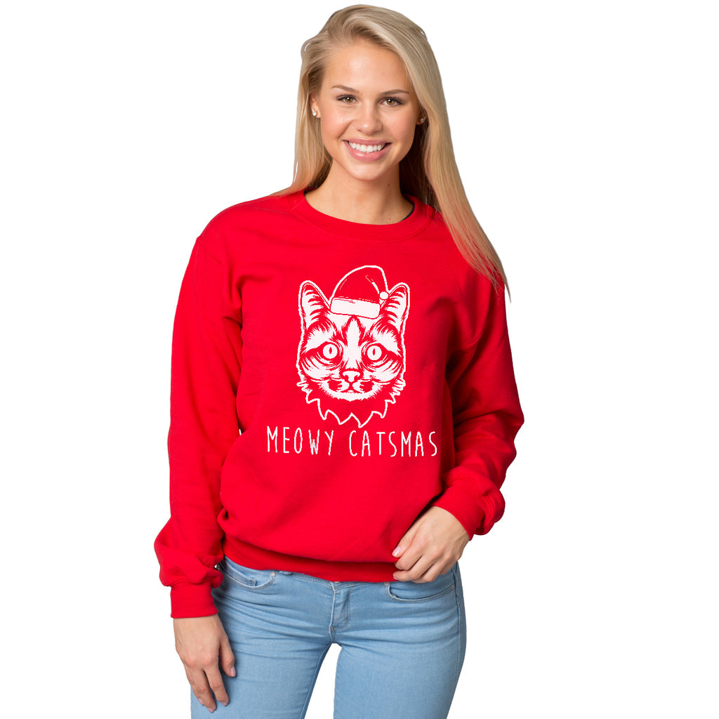 Meowy Catmas Ugly Christmas Sweatshirt