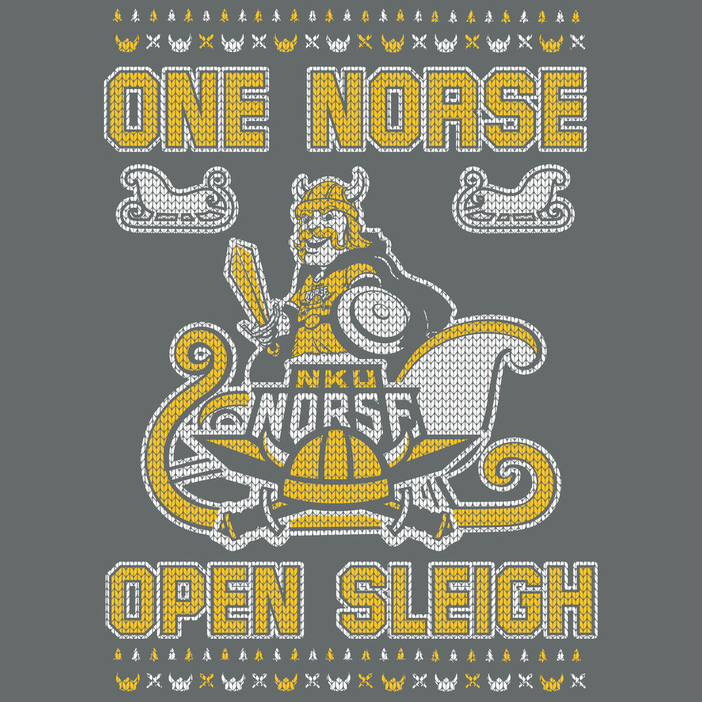 NKU One Norse Open Sleigh Ugly Christmas Sweatshirt