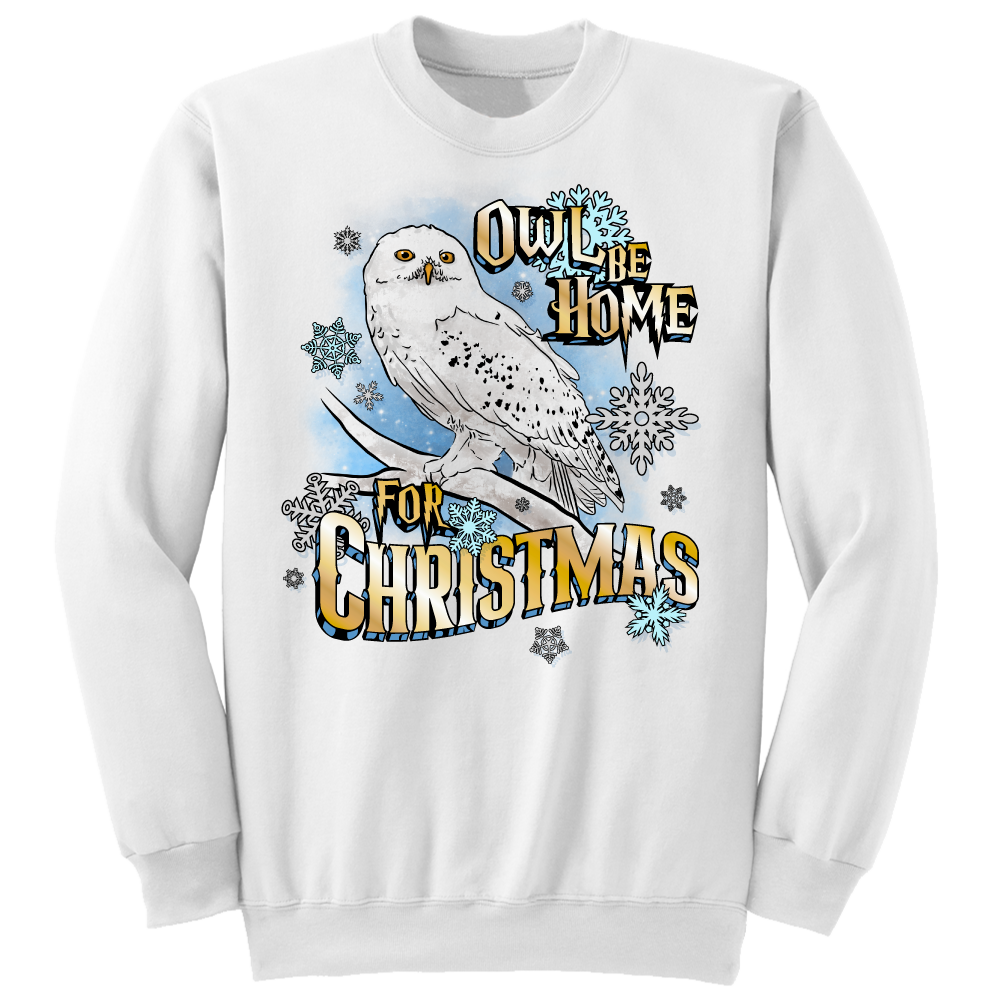 Owl Be Home For Christmas sweatshirt