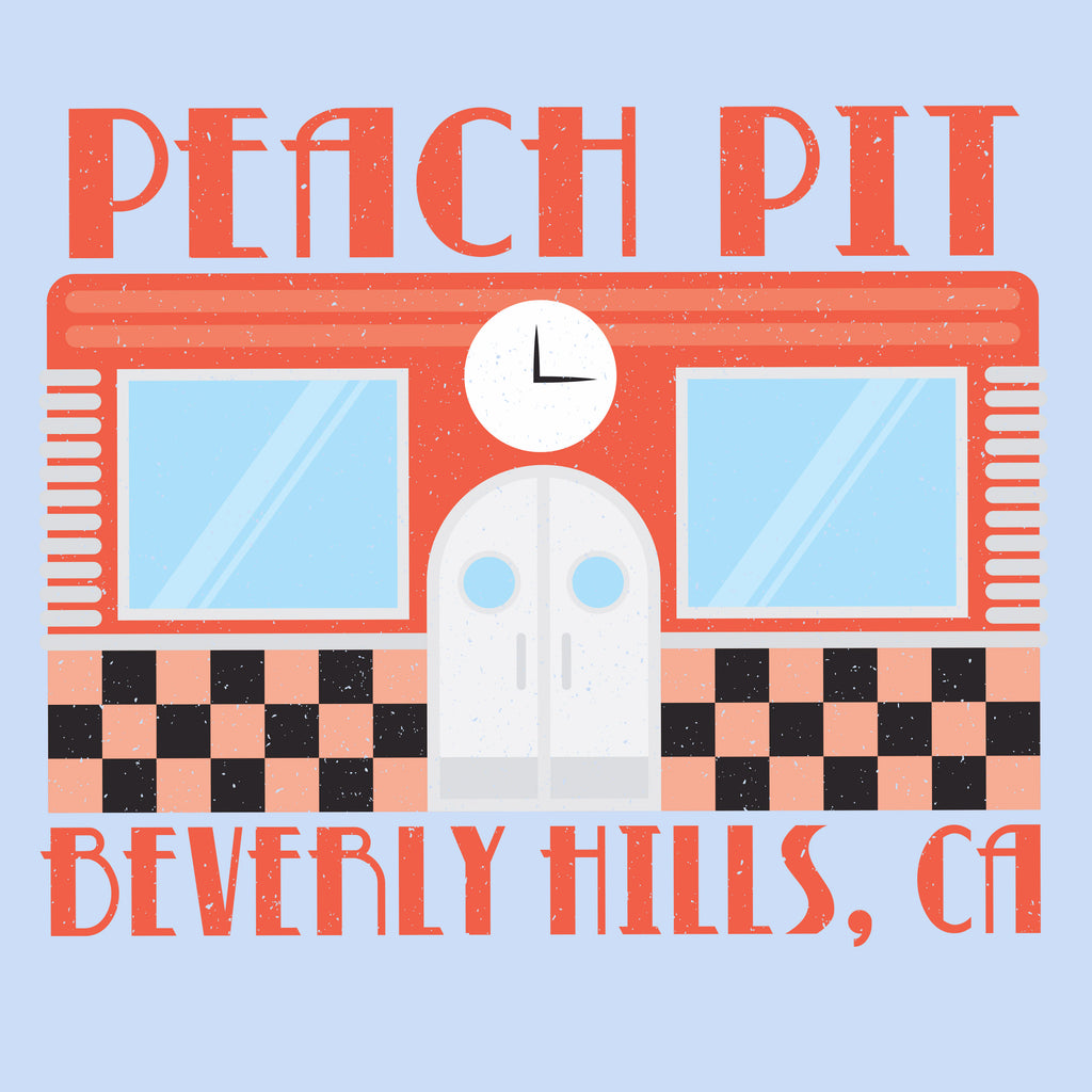 Peach Pit Beverly Hills, CA - Light Blue