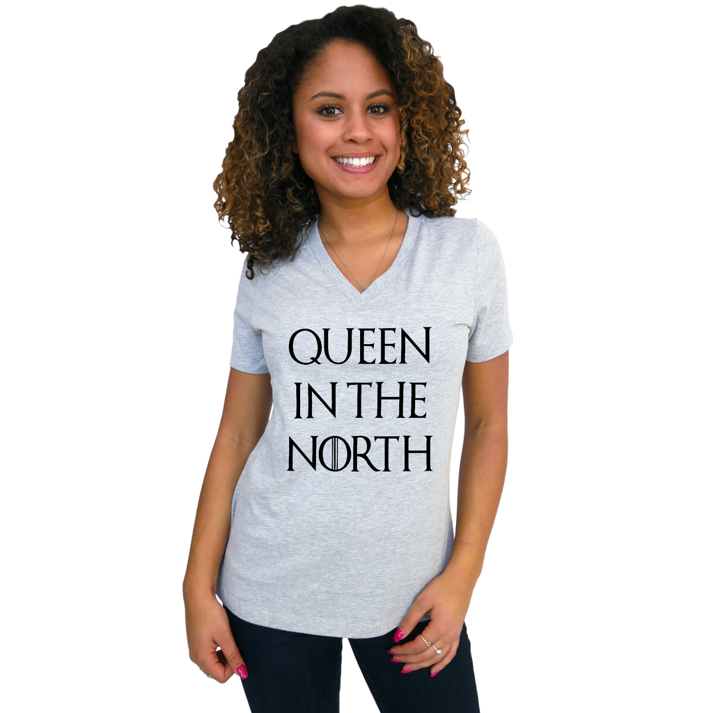 Queen In The North - Women's V-Neck Shirt