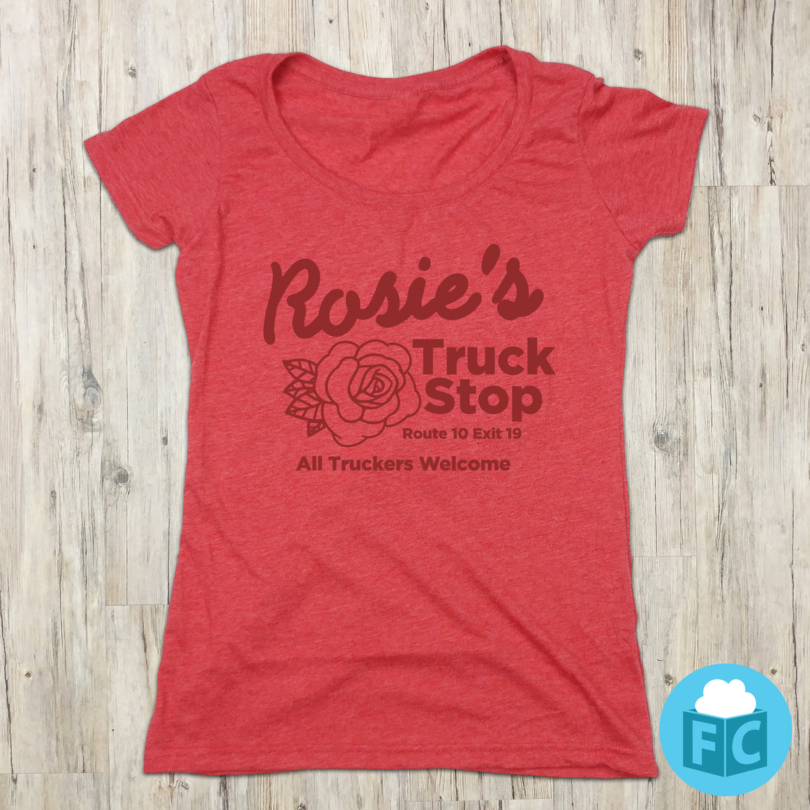 Rosie's Truck Stop - Women's Scoop Neck
