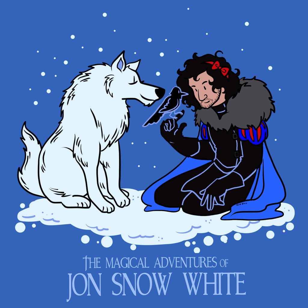 The Magical Adventures of Jon Snow White - Women's V-Neck