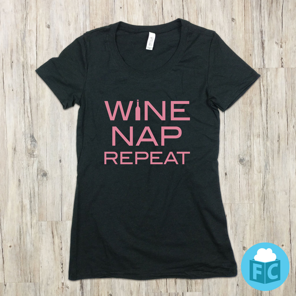 Wine Nap Repeat - Women's Scoop Neck