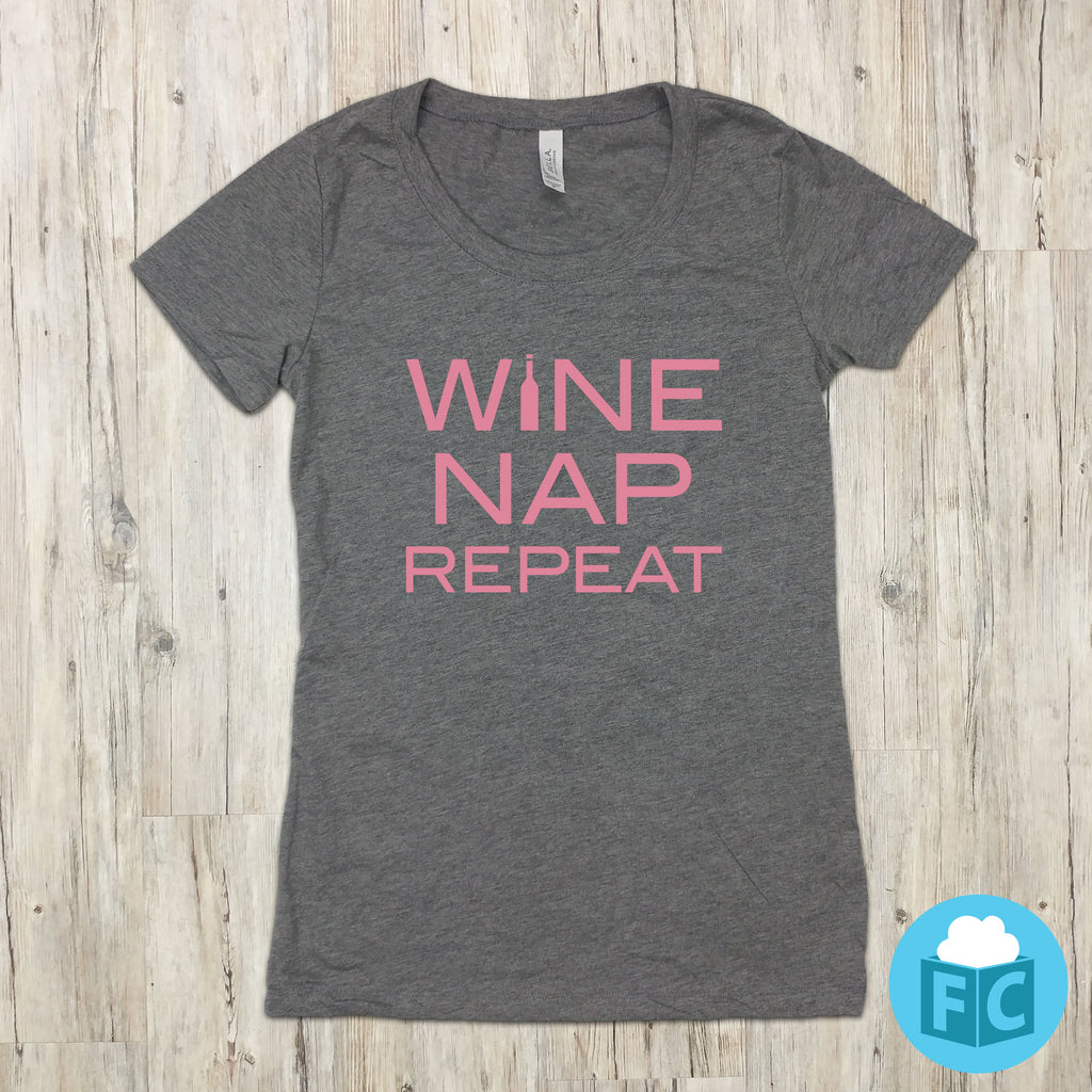 Wine Nap Repeat - Women's Scoop Neck