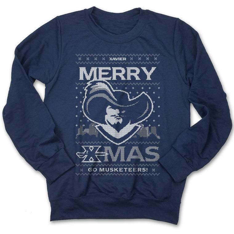 We Wish You a Merry Xmas - Xavier Ugly Christmas Sweatshirt